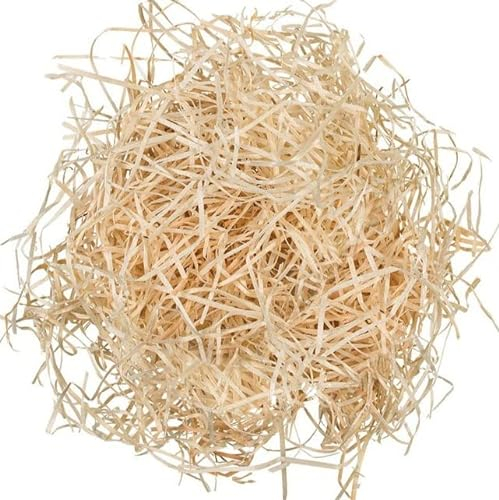 10 Kilogramm (Kg) Holzwolle | Natur | Erdbeerholzwolle | In Deutschland hergestellt | Ideal als Füllmaterial, zur Dekoration oder zum Basteln | Unbehandelt