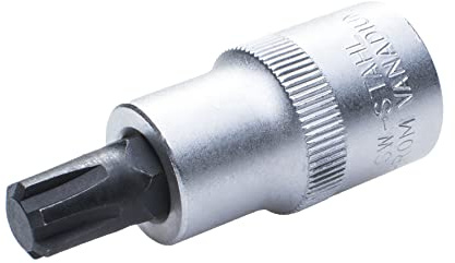 SW-Stahl 04563L Schraubendreheinsatz 1/2 Zoll - Ribe Bitnuss 13 x 55 mm | Ribe Bit 13 mm Stecknuss - Präziser Schraubendreher Einsatz für exakte Drehmomentübertragung - Robuste Ribe-Profil Bitnuss