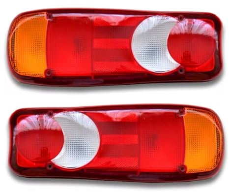 2?x Recovery hinten R?cklicht Lampen mit Kennzeichenbeleuchtung Truck Kipper Traktor Trailer Chassis Universal Fit 12?V 24?V Leuchtmittel