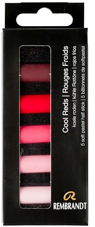 Rembrandt Professional Soft Pastel Set Cool Red | 5 Half Pastels