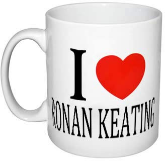 EC C76 I Love Ronan Keating Mug, Ceramic