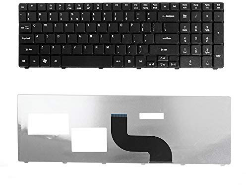 Tastiera sostitutiva per Acer Aspire 5745 5749 5750 5750G 5800 5810 5820 7235 7250 7251 7331 7336 7339 7535 US Layout nero
