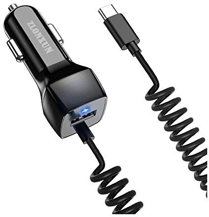 ZLONXUN USB C Car Charger for Google Pixel 8/8a/7/7a/6/6a,Samsung Galaxy,Xiaomi,Huawei P30 P20 Lite,OnePlus,OPPO