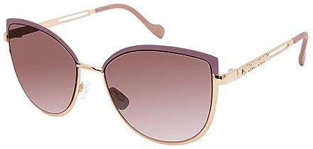 Jessica Simpson J5962 Refined UV Protective Metal Cat-Eye Sunglasses | Wear All-Year | The Gift of Glam, 57 mm, Rose Gold & Rose