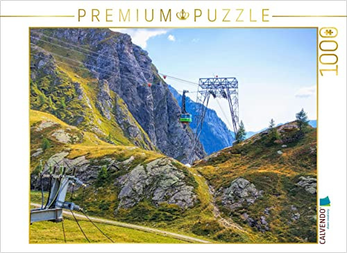 CALVENDO Puzzle Seilbahn ins Bavonatal | 1000 Teile Lege-Größe 64 x 48 cm Foto-Puzzle für glückliche Stunden