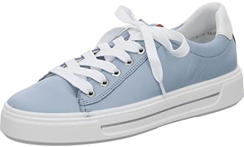 ara Damen Courtyard Sneaker, Aqua,Weiss, 38 EU Weit
