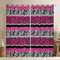 Zebra Stripes Window Curtains for Leopard Curtains For Kids Boys Girls Pink Black White Zebra Leopard Fur Window Drapes Wild Animal Skin Window Treatments,W66*L72