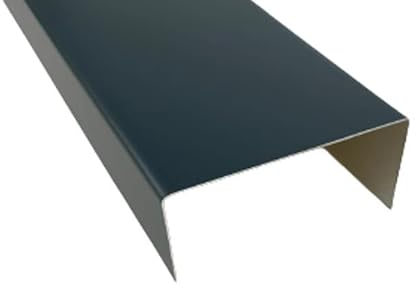 Alu U - Profil Länge 2 m Winkel Abdeckprofil U Leiste (Alu anthrazit RAL 7016, A=30 B=90 C=30 mm)