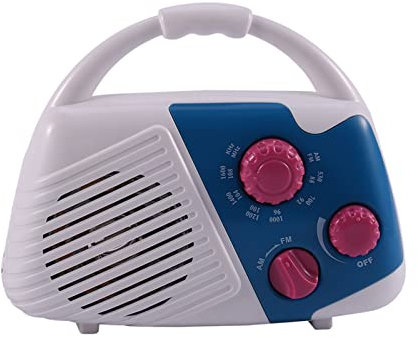 ZXNQ Bathroom Radio Shower Speaker Ipx4 Waterproof hanging AM/FM Battery powered