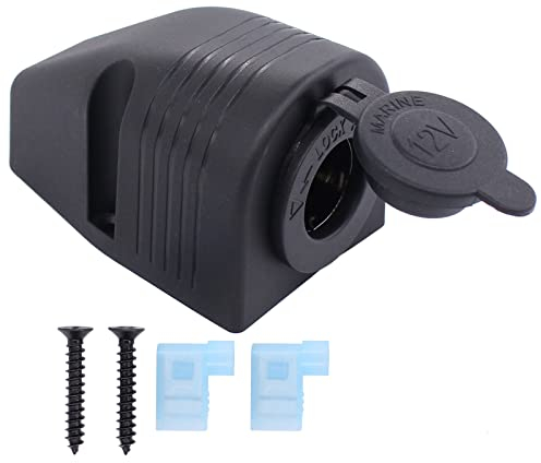 HouYeen Car Boat Power Charger Cigarette Lighter Plug 12V Socket Surfaces Outlet Mount