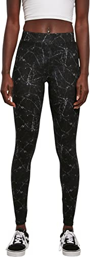Urban Classics Ladies Soft AOP Leggings Frauen Leggings schwarz XL
