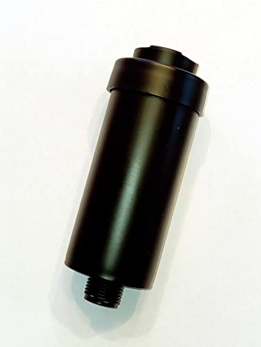 FitAqua Duschfilter - Antiscaling Wasserfilter gegen Chlor & Kalk, Schwarz | Schutz vor Hautirritationen und Juckreiz durch Chlorfilterung, einfache Montage an der Armatur, ideal für Allergiker
