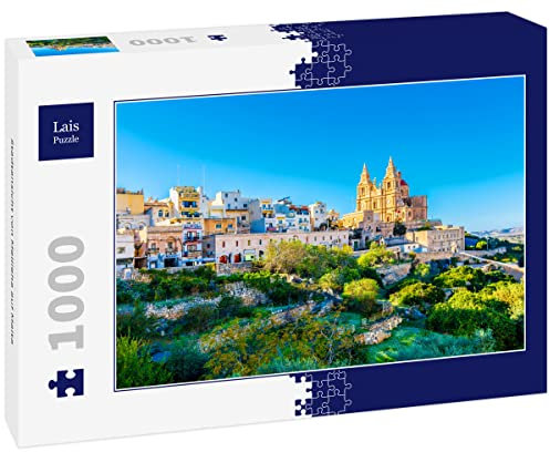 Lais Puzzle Stadtansicht von Mellieha auf Malta 1000 Teile