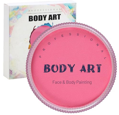 MOEMOE BABY Maquillage Enfants Carnaval,30g Maquillage Pour Enfants,Peinture Visage,Maquillage Halloween,Maquillage Visage,Maquillage Deguisement Professionnel pour Peau Sensible,rose
