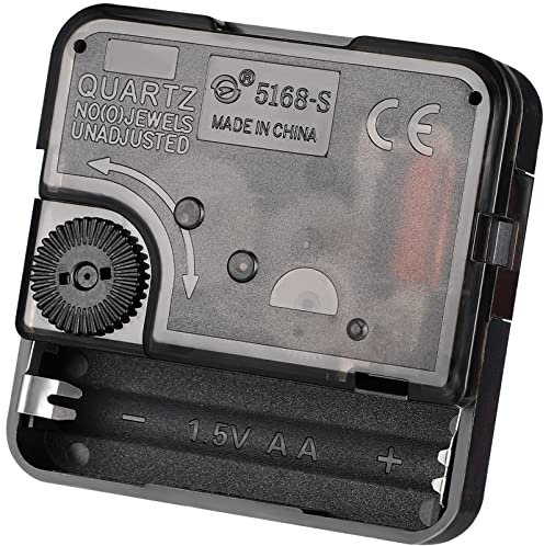 SUPVOX Quartz Clock Movement Replacement DIY Clock Mechanism Repair Part Accessory Silent Battery Operated Wall Clock Motor, 5.6cm*5.6cm*1.6cm, Black
