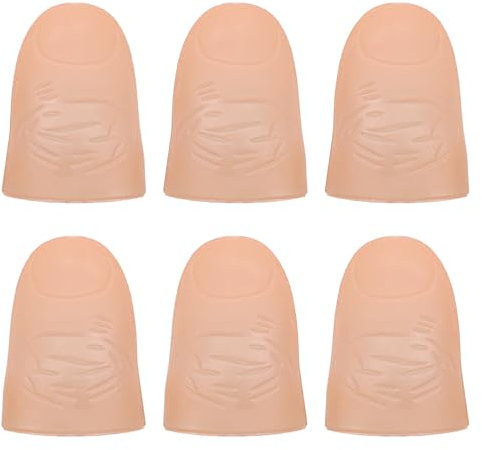 ANCLLO 6 Stück Magic Thumb Lights Fake Finger Magic Trick Finger Flashing Thumb Light Streichspielzeug für Bar Requisiten Party Supplies