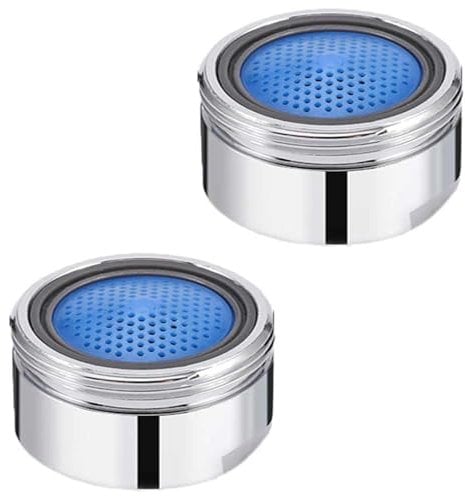 2 Pcs Water Saver Spout Filter Aerator Mesh Head Faucet Replacement Parts Insert Nozzle for Kitchen Bathroom 24mm