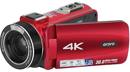 Cámara 4K genérica 10x Zoom Óptico, vlogging cámara HD 1080p 30fps, cámara en Vivo con Mando a Distancia