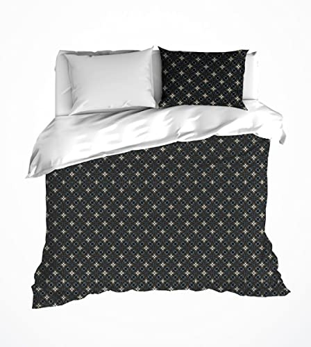 De Witte Lietaer Hero - Bettwäsche - Satin - 140x200/220 cm - Jet Black