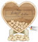 Manschin-Laserdesign Gästebuch Drop in aus Holz und Acrylglas zur Hochzeit, personalisiert, Wunschgravur, Wunschfarbe inkl. Herzen (Holz)