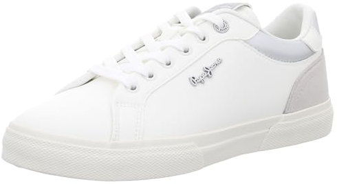 Pepe Jeans Kenton Court W, Zapatillas Mujer, Grey Silver, 43 EU