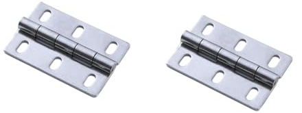 Türscharnier, 2 Stück, 7,6 x 5,1 cm, verdickte Edelstahl-Scharniere, 7,5 x 5 cm, beidseitige Anpassung