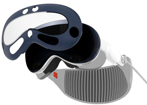 Custodia protettiva per Apple V-ision Pro, protezione rigida per PC, antigraffio, per Apple V-ision Pro (blu)