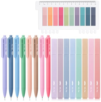 Mr. Pen- Aesthetic Bible Highlighters and Pens No Bleed, 16 Pack, 200 Sheets Transparent Sticky Tabs, Bible Pens No Bleed Through