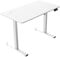 Mars Gaming MGD-ERGOPRO, Mesa Ajuste Altura Eléctrico 73-118cm, Superficie Ergonómica Fibra Carbono, Estructura Metálica, Soporte Auriculares y Gestión Cableado, Escritorio Regulable 110x60cm, Blanco
