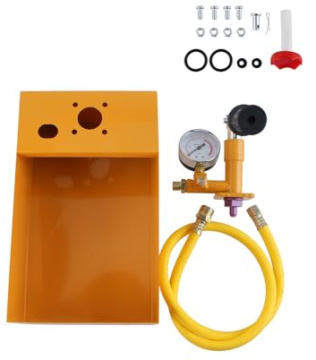 AOMIKITSTU Abdrückpumpe, Befüllpumpe 30 x 18 x 10 cm, Manuelle Prüfpumpe, Manuelle hydraulische Testpumpenmaschine, Testpumpe, Druckprüfpumpe für Dichtheitsprüfung