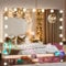 Teousev Schminkspiegel mit Beleuchtung, Bluetooth Hollywood Spiegel mit 17 LED-Glühbirnen, Dimmbarer Schminkspiegel für Make-Up, 60x50cm