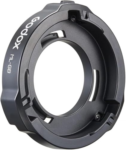 Godox ML-GB Adapter für Godox AD300Pro AD400Pro,Godox Mount zu Bowens Mount | für Godox ML100Bi, ML60IIBi, ML30, ML30Bi, ML60, ML60Bi LED-Videoleuchten