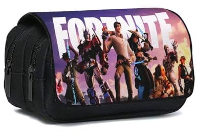 Krilucly Anime-Federmäppchen, großes Fassungsvermögen, wasserdicht, Federmäppchen, Studenten, Schreibwaren, Bleistifte, Tasche mit Reißverschluss mit großer Kapazität für Schule und Büro, Anime,