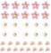 35 Stück Crocs Stecker, Blumen Schuhanstecker für Crocs Anstecker Pins Schuh Charms Abnehmbar Schuhanhänger für Mädchen Frauen Kinder