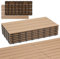 Randaco WPC Fliesen 30x60cm, Klickfliesen Balkonfliesen in Holzoptik 24er Set für 4m² Bodenbelag für Balkon, Wetterfest mit Drainagefunktion, Rutschfest, Leicht zu verlegen, Teak