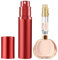 JOOMOKO Perfume Atomiser, 5ml Perfume Travel Bottle, Refillable Perfume Bottle Portable Perfume Spray Bottle Perfume Dispenser Perfume Refill Bottle for Travel Accessories Women Men（Red）