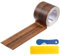 Qianyu Wood Grain Repair Tape 2 In x 32 Ft Self Adhesive Waterproof Realistic Wood Effect Repair Duct Tape for Baseboards Doors Tables Windows Floors Effect Scratch Floor Surface Restoration