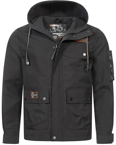 Geographical Norway Übergangsjacke Frühlings Jacke Windbreaker Regenjacke Outdoor Kapuze