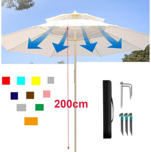 QSPNVFB 3m Rond Auvent De Rechange Pour Parasol Déporté 8 Baleines Toile De Rechange Pour Parasol De Jardin, Housse De Rechange Pour Parapluie Terrasse