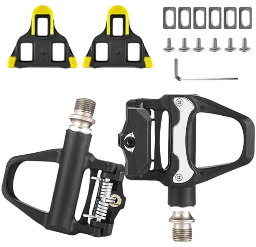 Pedali per bicicletta antiscivolo, compatibili con Shimano SPD Sl per bici da corsa SDP, senza clic, con cuscinetti a sfera da 9/16 pollici, per bici da corsa e MTB Gravel SDS, pedali a scatto, pedali