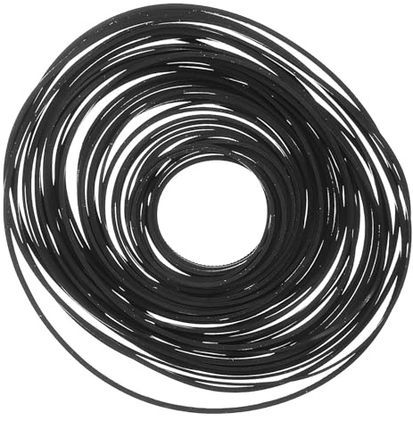 MOBUTOFU 30pcs Multifunctional Learning Machine Recorder Rubber Belts Flat Cassette Tape Machine for Turntable Repair Maintenance