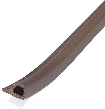 M-D Building Products 02550 7/32 in. x 3/8 in. x 17 ft. Brown Premium Rubber Window Seal for Small Gaps