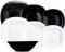 Luminarc Carine Moderne - Vajillas combinadas, Vidrio sodo, Blanco y Negro, 19 Piezas