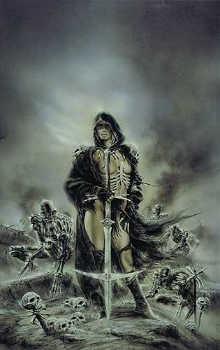 Luis Royo – Totenkopf – 50 x 70 cm zeigt/Poster