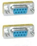 Microconnect MOD9F9F - cable interface/gender adapters (DB9, DB9, Blue, Stainless steel, Female/Female)