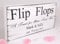 TheSignSmithUK Personalised - Flip Flops - Free Standing White Vintage Wedding Sign - Shabby but Chic