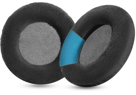 1 paio di cuscinetti auricolari di ricambio in schiuma per cuscinetti di ricambio cuffie compatibili con Beyerdynamic DT770 Pro DT 770-PROs DT770pros (nero-velour)