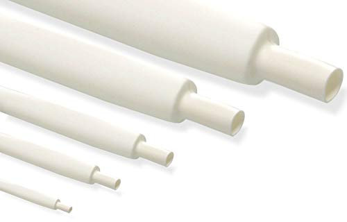 Ricable Custom W204/5 - diametro 4 mm 2:1-5 metri Guaina Termorestringente Bianco