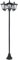Outsunny Lampadaire de jardin extérieur à LED solaire avec capteurs 3 abat-jours - H182 cm - IP44 - Acier inox.