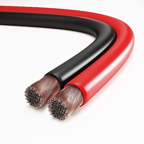 conecto Boxenkabel, CCA-Lautsprecher-Kabel, 2x1,50mm² Farbe: rot/schwarz 20 Meter